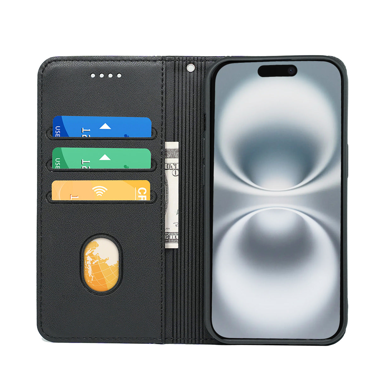 iPhone 17 Case for Apple Phones ? Faux Leather Texture with Strong Magnetic Functionality