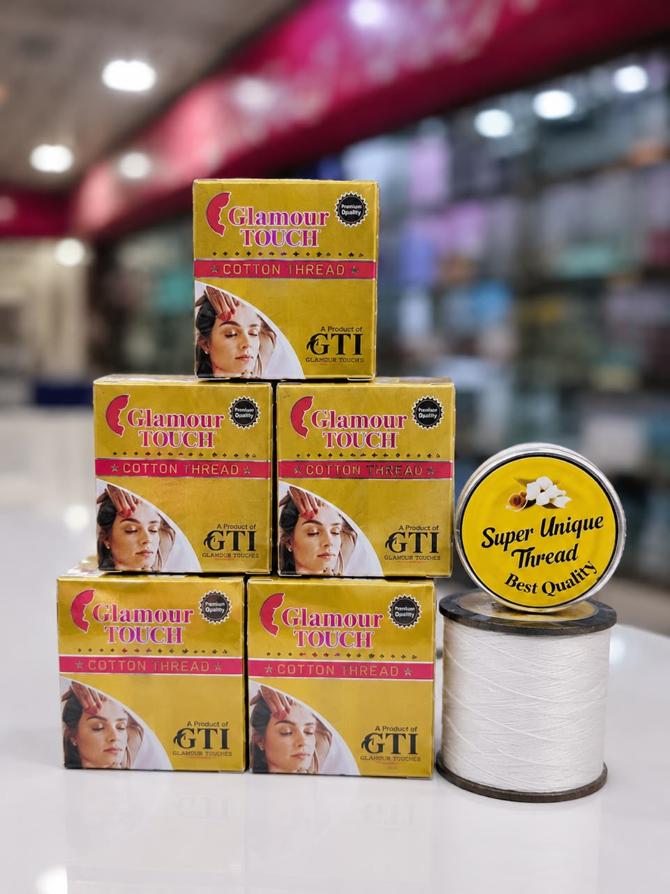Glamour Touch Premium Cotton Thread for Eyebrow & Facial Threading – Strong & Smooth
