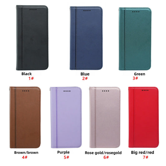 iPhone 17 Case for Apple Phones ? Faux Leather Texture with Strong Magnetic Functionality